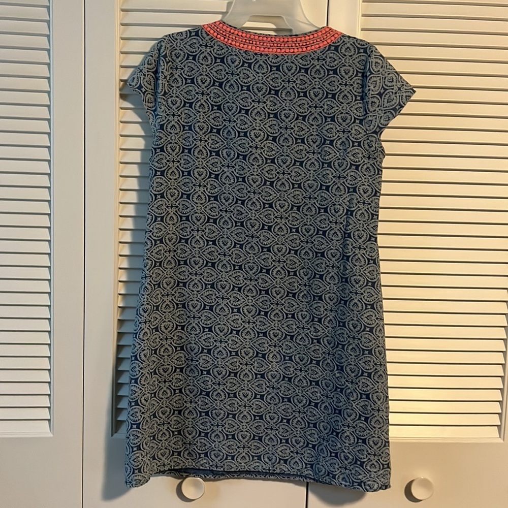 Vineyard Vines summer Tile Indio print linen dress - Picture 10 of 16
